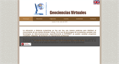 Desktop Screenshot of geocienciasvirtuales.com