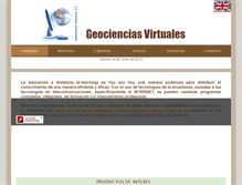 Tablet Screenshot of geocienciasvirtuales.com